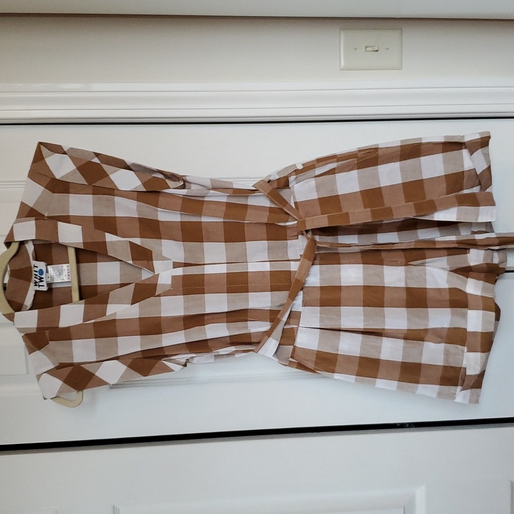 WHIT TWO Gingham Romper
